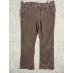 Bandolino Blu Women's Arianna‎ Bootcut Corduroy Pants Brown Size 16